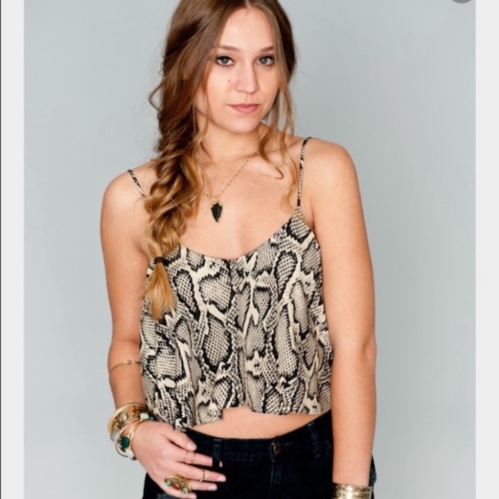 Show Me Your Mumu Charlie Crop - Python - image 1